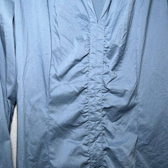 Mexx Women's Blue Long Sleeve Button Down Shirt Casual Business Career 12 preppy - Picture 2 of 8